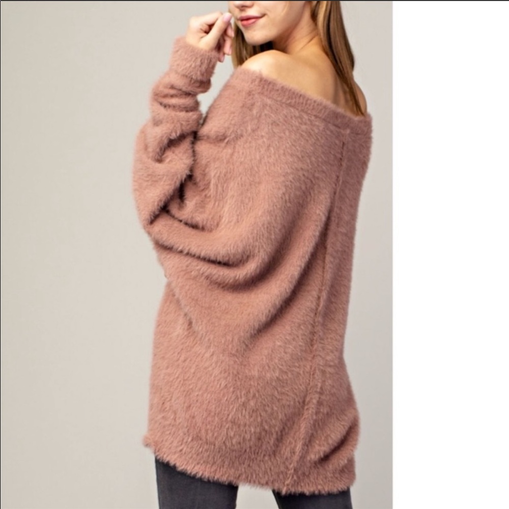 Soft Fuzzy Fur Multi-Way Top - image 2